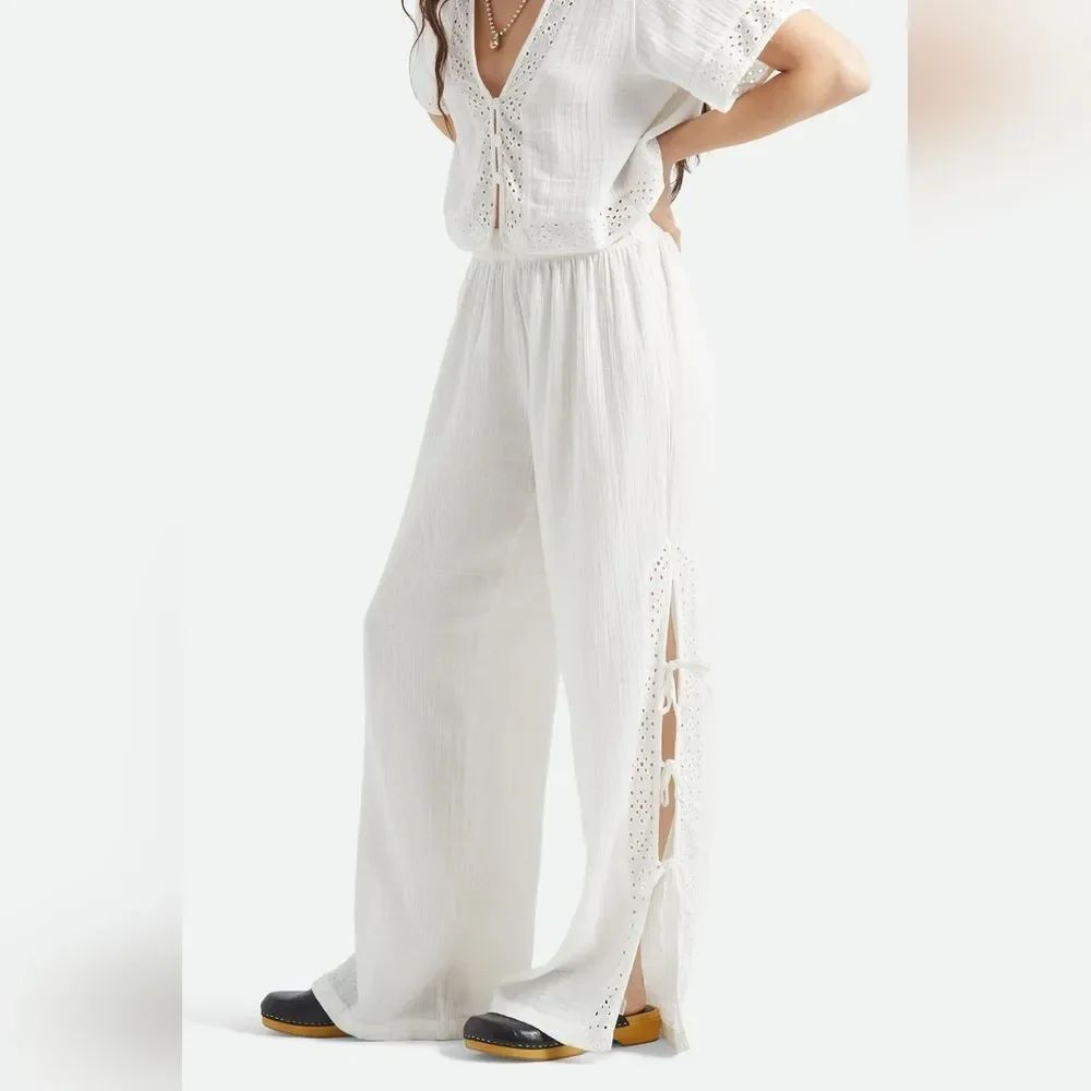Brixton Seaside Eyelet Wide Leg Pant